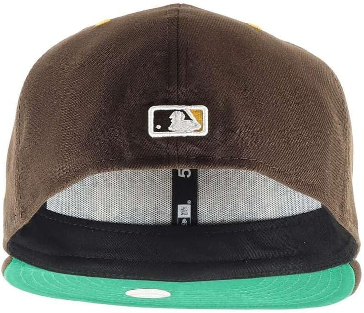 New Era 59Fifty Cap MLB Basecap Baseball Fitted Kappe 56 5950-Padres-Brown#30900, 56 5950-Padres-Bro