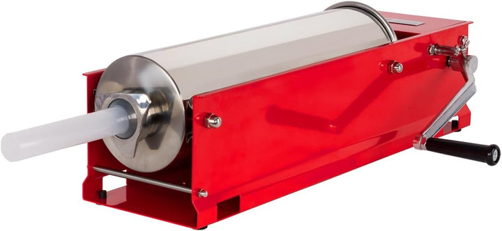 Beeketal 'MTH07' Profi Gastro Wurstfüllmaschine (7 Liter/horizontal) SGS-geprüft, Wurstfüller mit 2