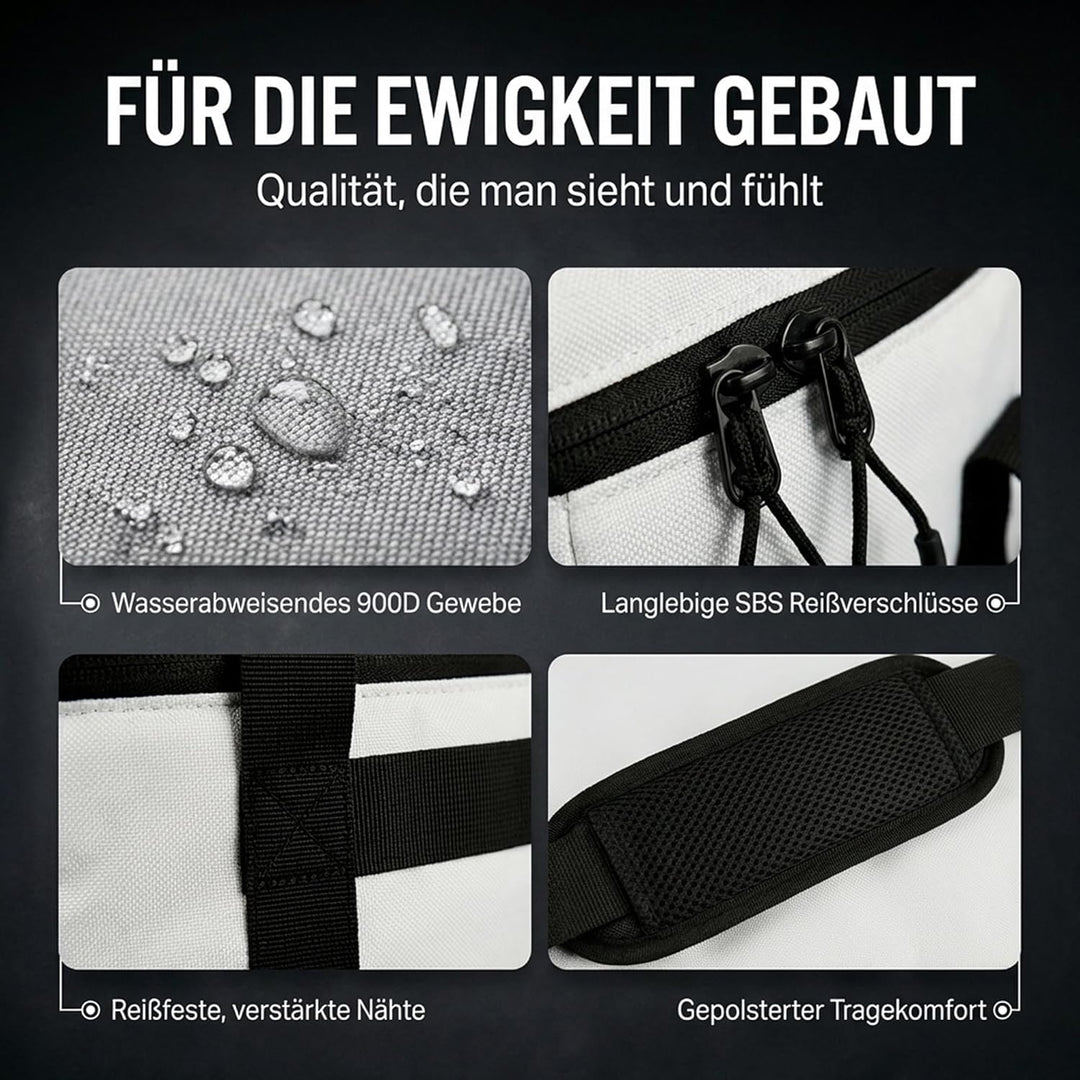 Kühltasche faltbar zum Einkaufen & Picknick - Kühltasche gross Auto als Thermotasche & Picknicktasch