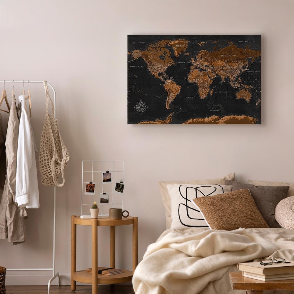 murando HandArt Bilder auf Leinwand 60x40 cm 1 tlg Leinwandbild mit Struktur-Effekt handbemalte Wand