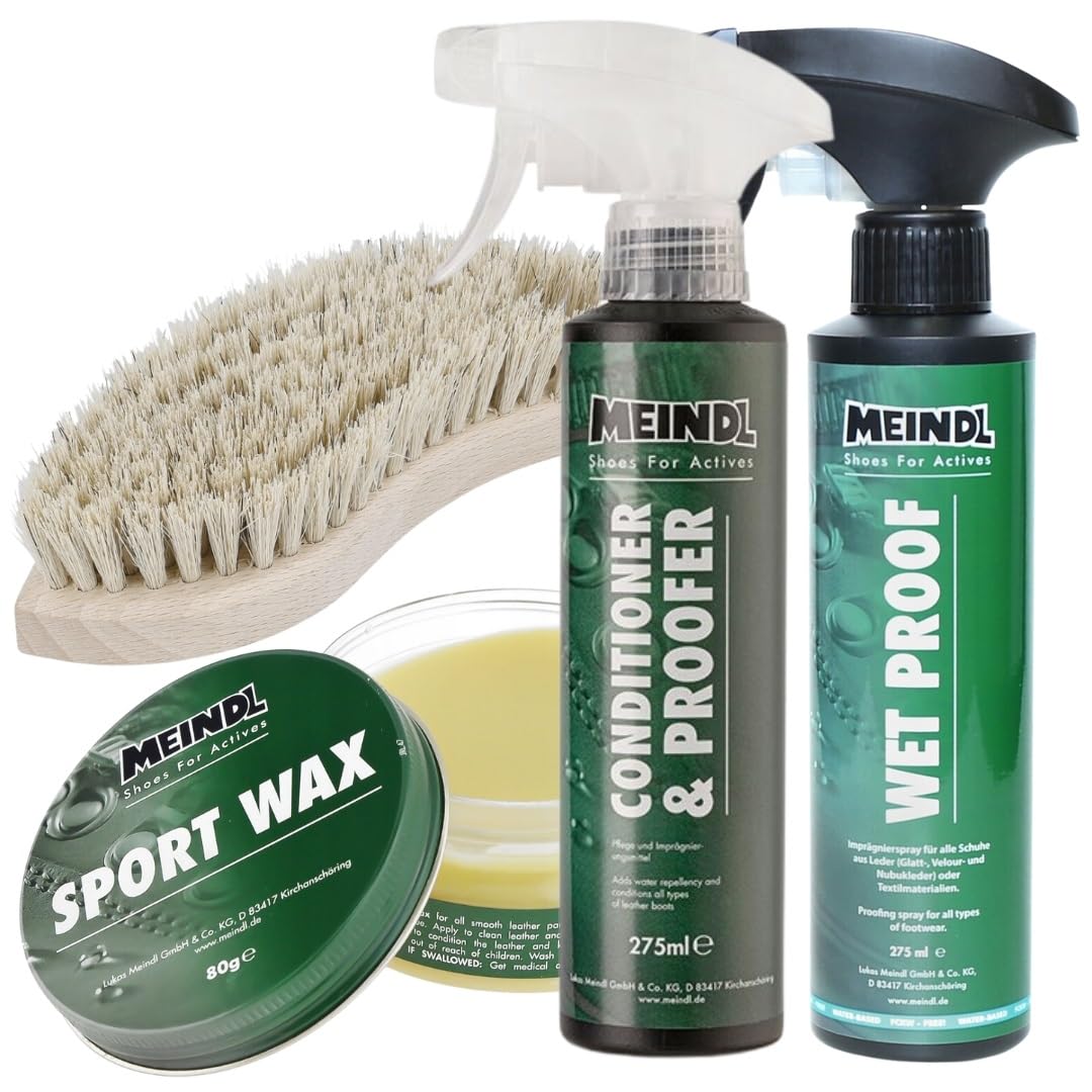Meindl Leder MegaPack Sportwax + Imprägnierer + Conditioner +