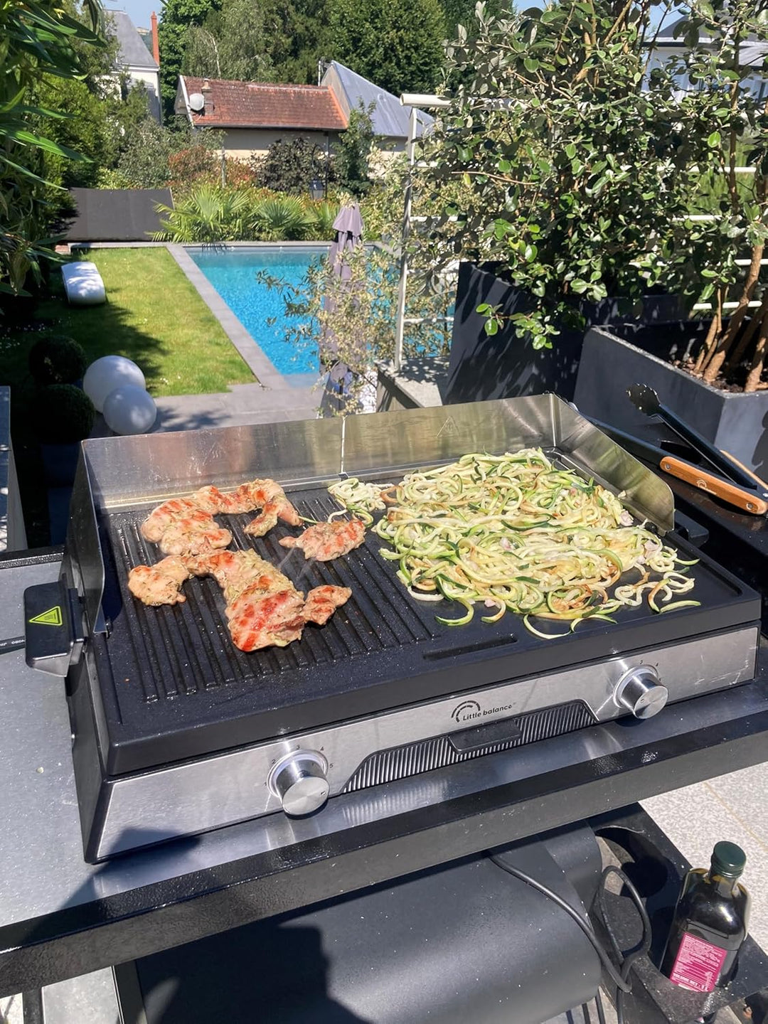 Elektrische Grillplatte – LITTLE BALANCE – 8735 – Innov 2200 – Mikrokeramik ohne PFAS