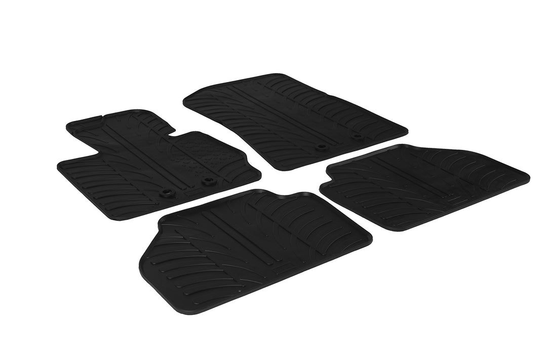 Gledring Satz Gummimatten kompatibel mit BMW X4 (F26) 2014-2018 (T Profil 4-teilig + Montage-clips)