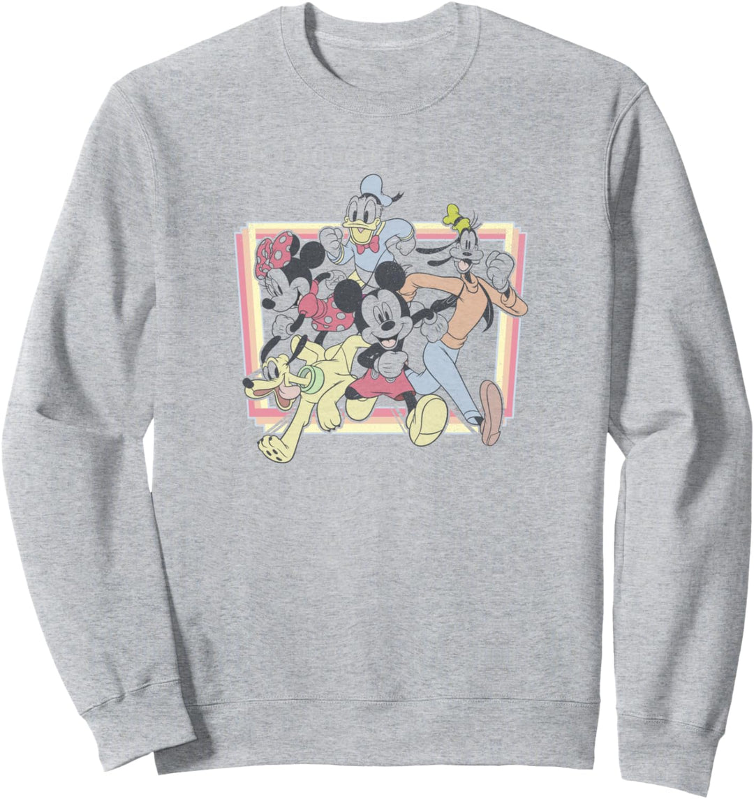Disney Mickey Mouse & Friends Burst Through Portrait Sweatshirt