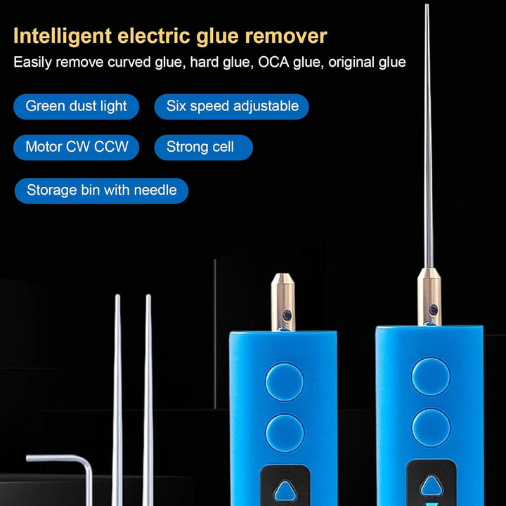 Dpofirs Tragbarer Telefon-Bildschirmkleberentferner, OCA-Entfernungswerkzeug mit LED-Licht, 6-stufig