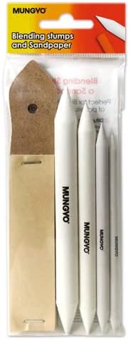 Mungyo Gallery Soft Oil Pastels Wood Box Set of 72 (MOPV-72W) with Blending Tortillon, Sandpaper, Ra