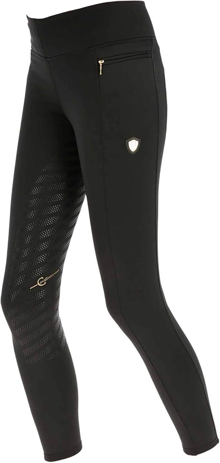 Covalliero Kerbl Reitleggings Coldana - Riding Tight, Vollbesatz, 128-170 32-46 140-146 Anthrazit, 1