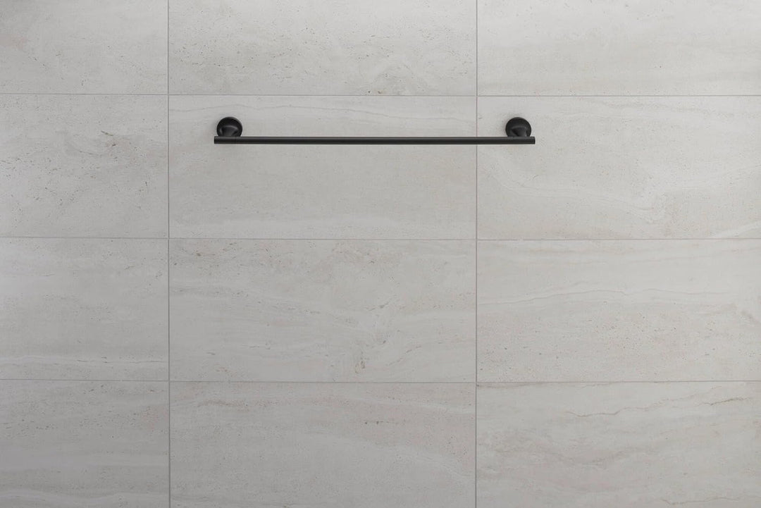 Duravit Badetuchhalter Starck T, einarmig, Wandmontage, 61 cm, Schwarz Matt Badetuchhalter 61 cm Sch