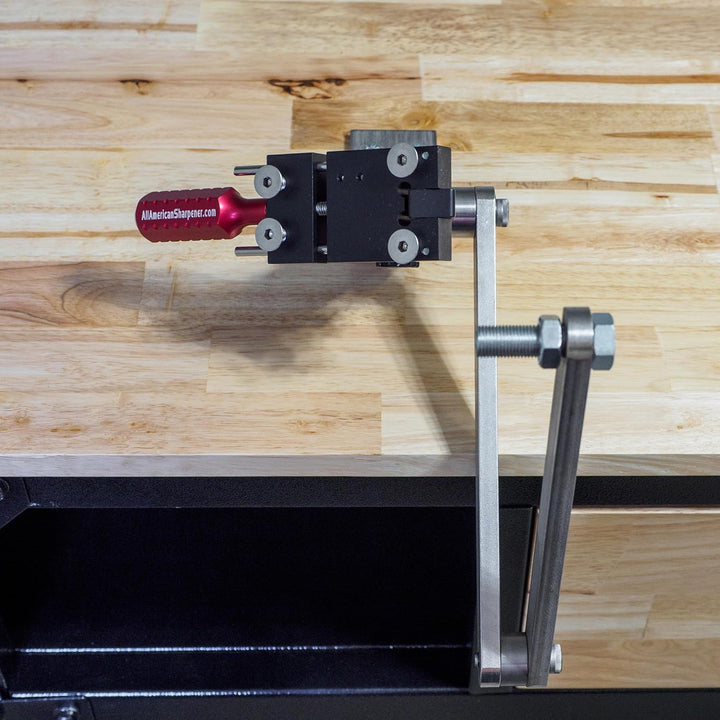 All American Sharpener Rasenmäher-Messerschärfer für Rechts- und Linkshänder, 15°-45°, verstellbar,