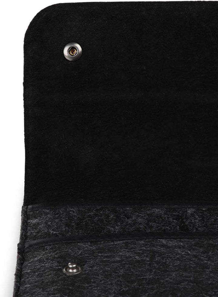 MegaGear MacBook-Tasche aus echtem Leder und Fleece,Laptop-Hülle für MacBook Pro und MacBook Air,14