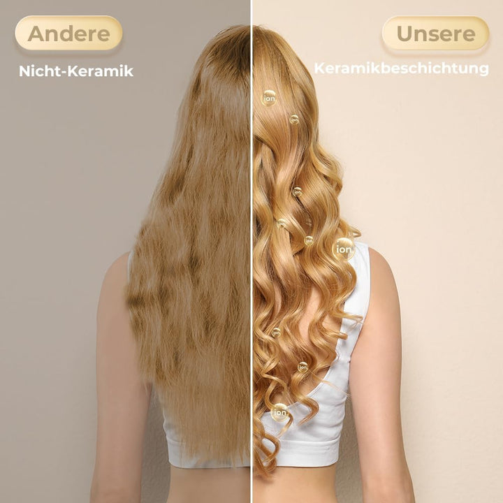 Lockenstab 5 in 1 mit Verschiedenen Aufsätzen Lockenwickler Set Grosse und Kleine Locken Keramikbesc