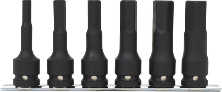 KS Tools 515.1104 1/2" Kraft-Bit-Stecknuss-Satz, lang, 6-tlg.