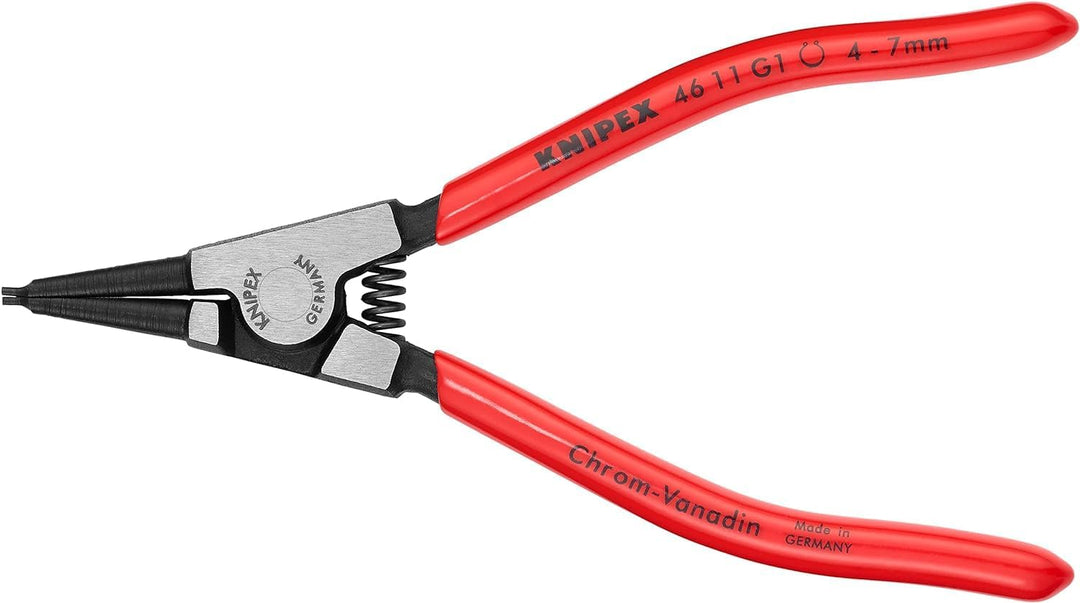 Knipex Sicherungsringzange für Greifringe auf Wellen schwarz atramentiert, mit Kunststoff überzogen