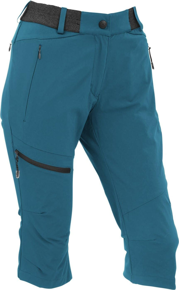 Maul Entlen Ultralight-Caprihose Damen Wanderhose schwarz 36 Blau, 36 Blau