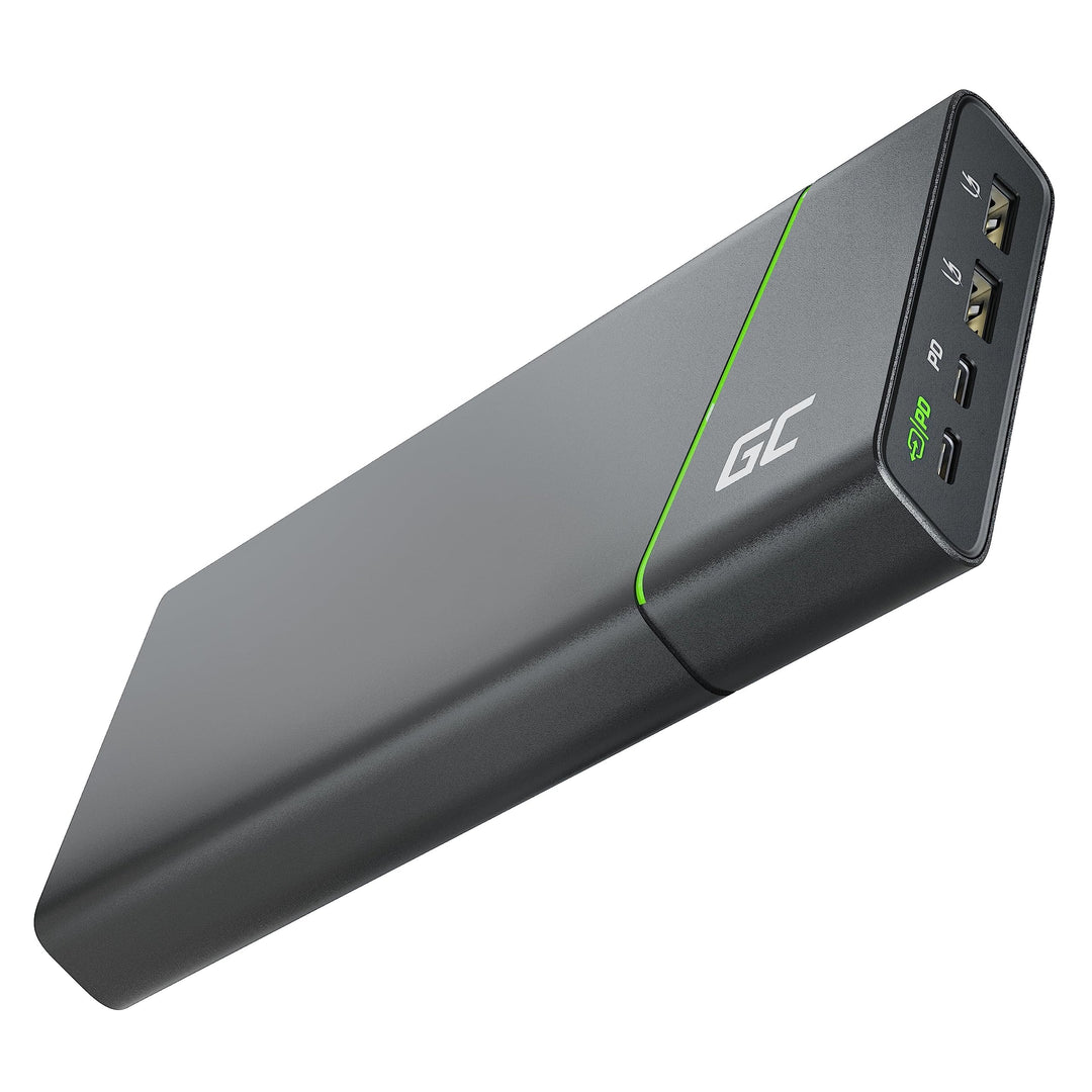 Green Cell Powerbank 26800mAh 128W PD USB C Externer Akku GC PowerPlay Ultra Schnellladen von Laptop
