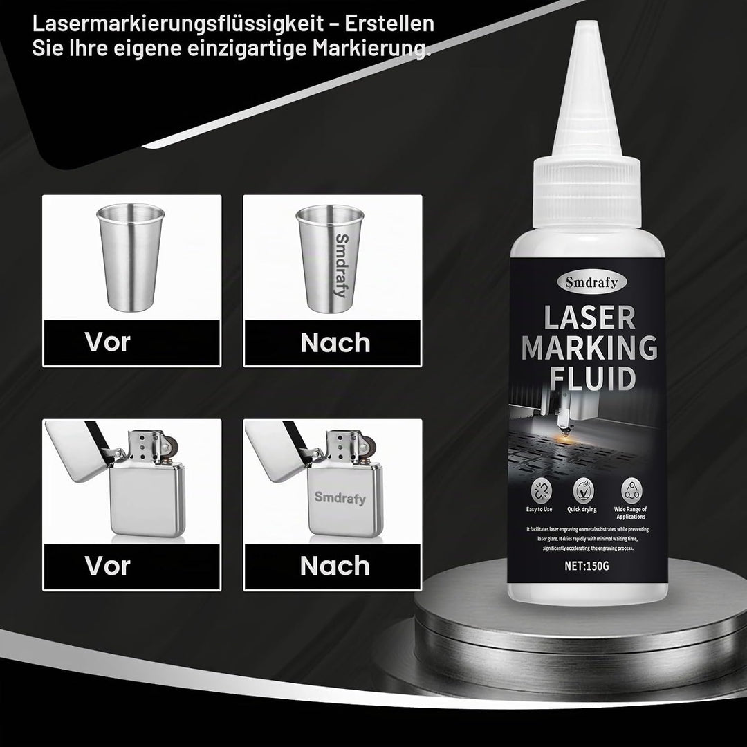 150ml Lasermarkierungsflüssigkeit, Laser Marking Fluid, Laser Markierungsspray, Lasergravur Spray, G