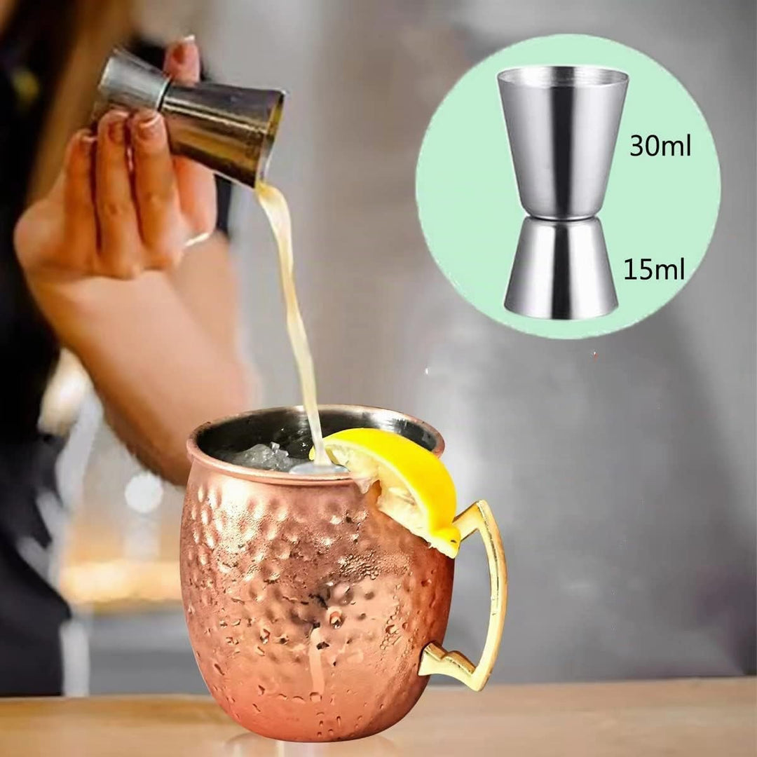 izdeel Moscow Mule Becher 4er Set Kupfer Becher 550ml für Cocktail, Gin, Bier, kalte Getränke, Zuhau
