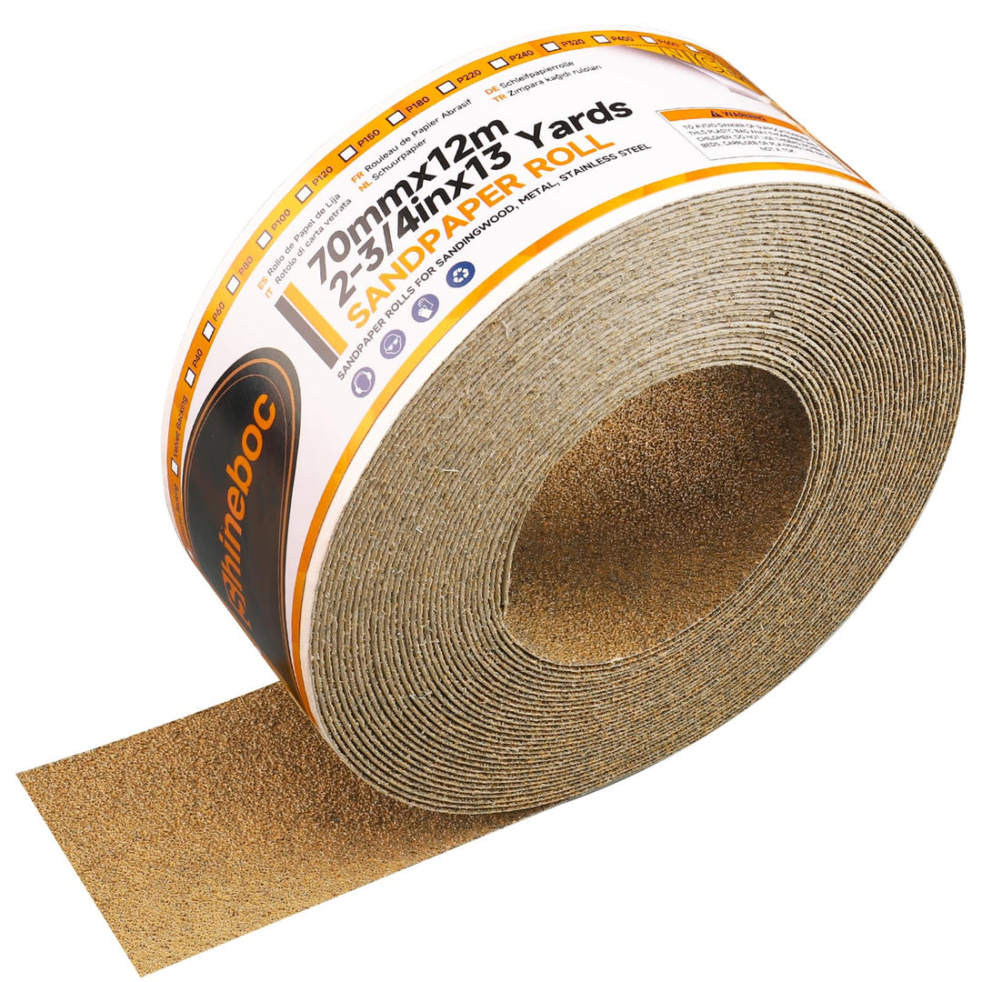 Shineboc 12 Meter Selbstklebende Premium PSA Abarasive Rolle Longboard Schleifpapier Sticky Back Lon
