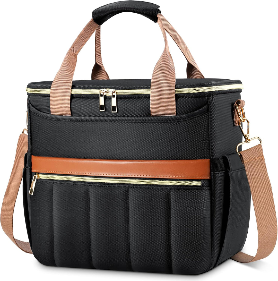 Kühltasche, Lunchtasche mit Weiter Öffnung, Grosse Auslaufsichere Lunch Bag Damen Herren mit Mehrere