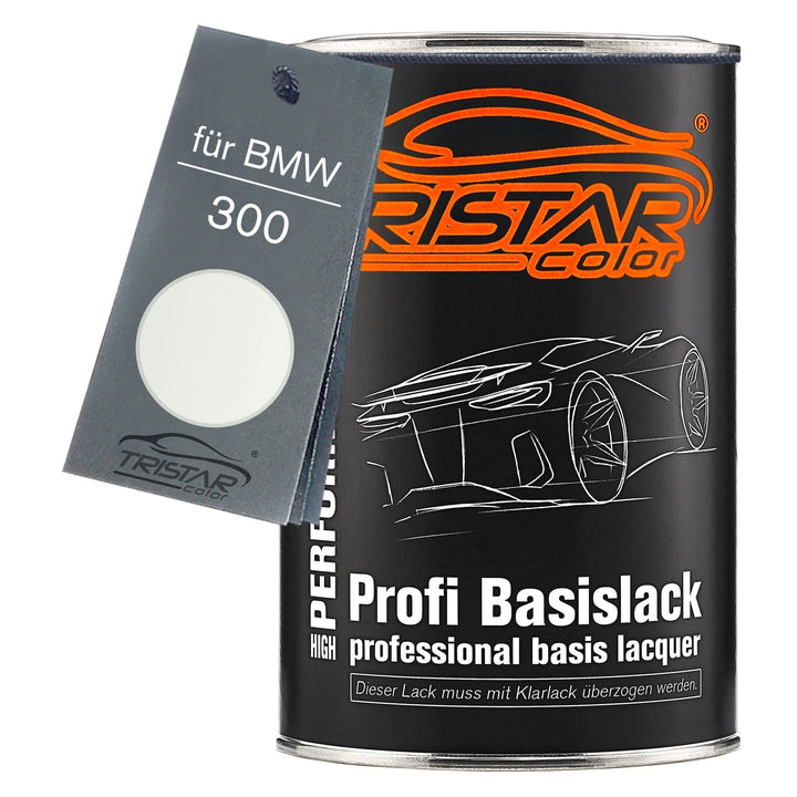 TRISTARcolor Autolack Dose spritzfertig für BMW 300 Alpinweiss III/Alpine White 3 Basislack 1,0 Lite