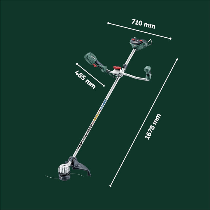 metabo Akku-Freischneider FSB 36-18 LTX BL 40 – 601611850 – 18 V – Leiser Akku-Freischneider mit Zwe