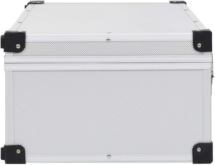 vidaXL CD Koffer für 80 CDs mit 2 Schlüsseln DJ Case Box Alukoffer Aufbewahrungsbox Transportbox Sor