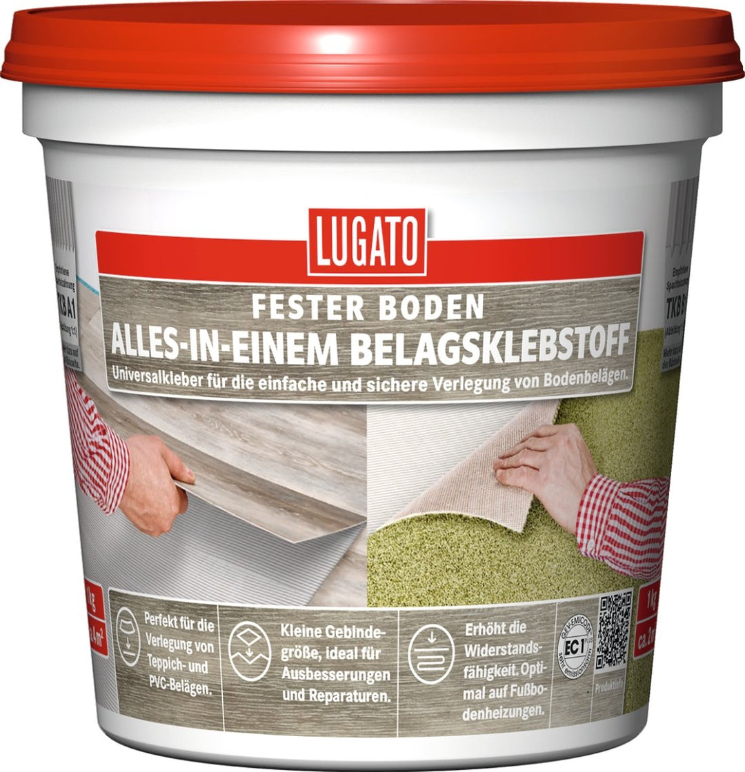 LUGATO GmbH &amp; Co. KG Lugato Alles-in-Einem Belagklebstoff 1 kg