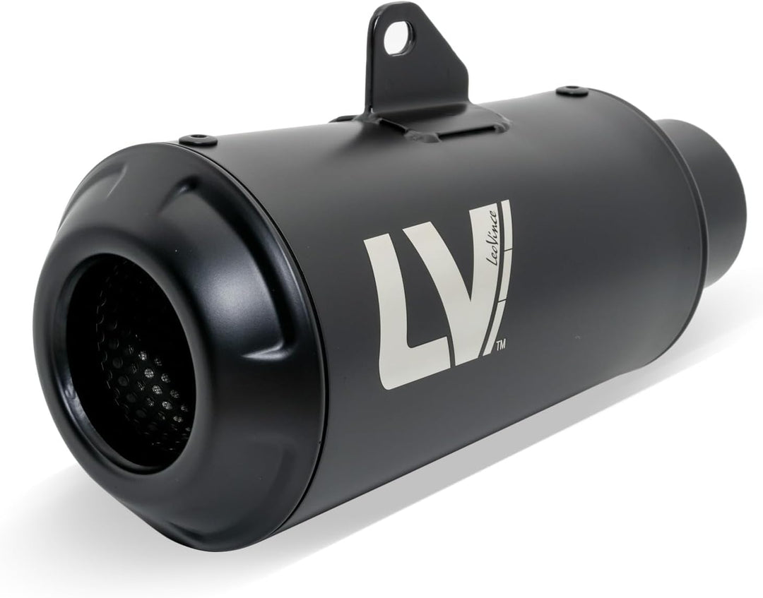 Endschalldämpfer LeoVince SLIP-ON SBK LV-10 FULL BLACK, Edelstahl schwarz, mit Zulassung für Kawasak
