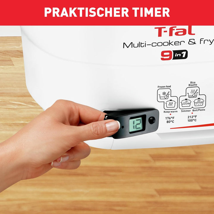 Tefal FR4950 Multi-Funktions-Fritteuse Versalio Deluxe 9-In-1 | Kapazität 1,3 Kg | Inkl. Pfannenwend