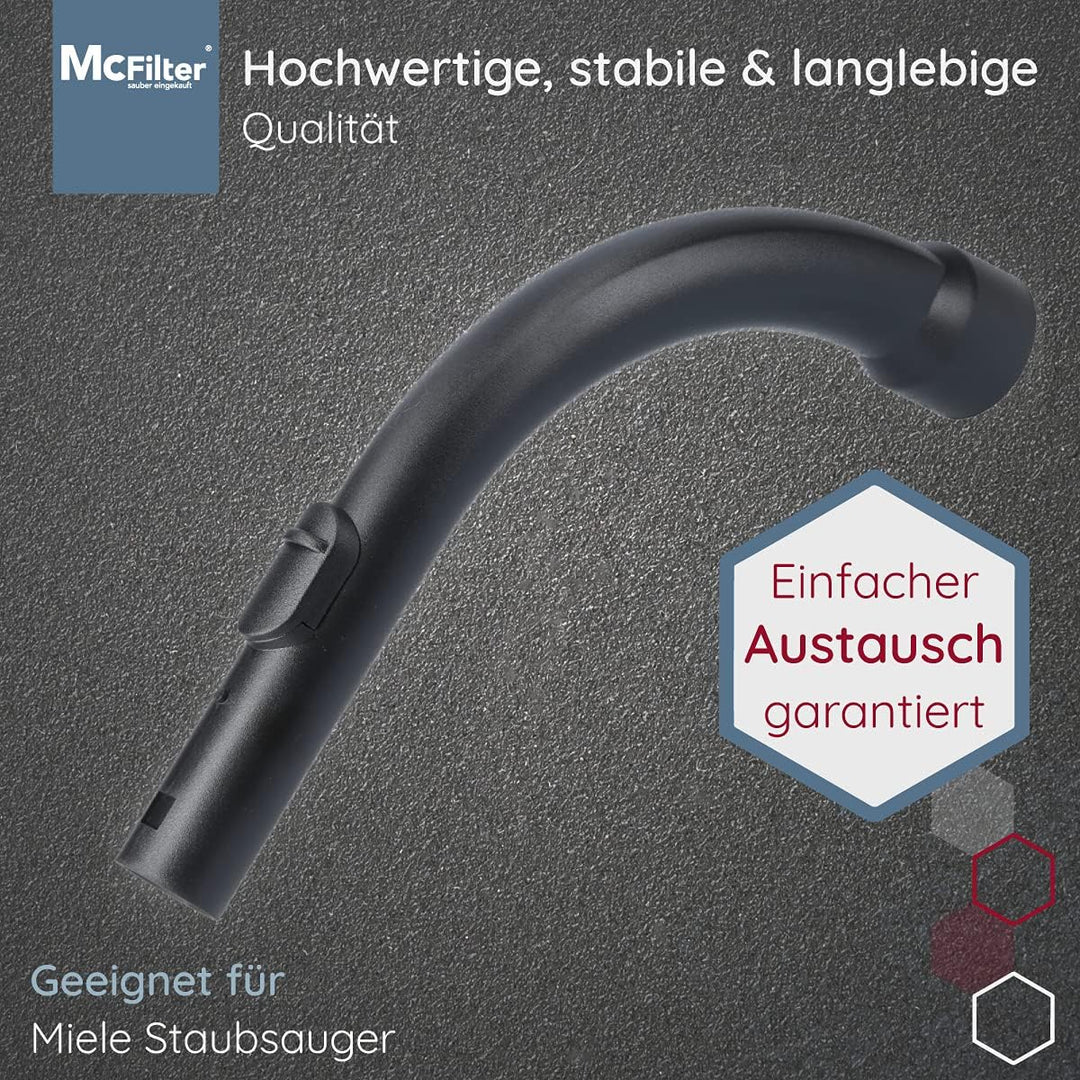 McFilter I Handgriff kompatibel mit Miele Staubsauger, Griffrohr mit Ø 35mm und Saugkraftregulierung