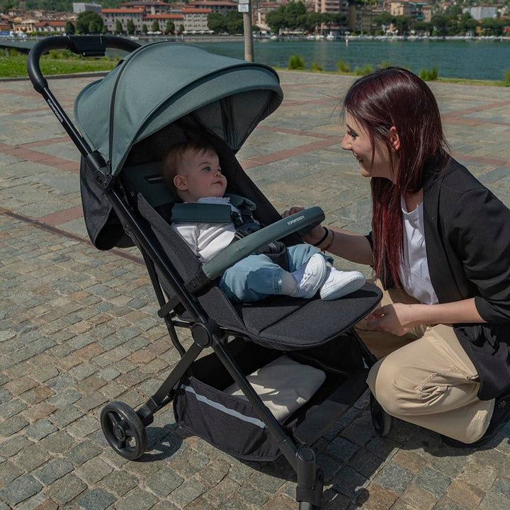 Foppapedretti Kompakter Kinderwagen Voilà, für Kinder 0-22 kg (0-4 Jahre), 1-Hand-Verschluss, Self-S