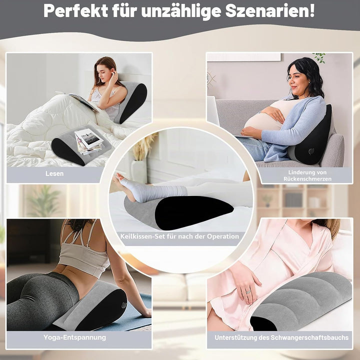 Aufblasbares Keilkissen für Sleepling - Reflux Kissen Anti-Schnarchen, Säurereflux und GERD. Positio