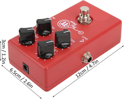 Fuzz Distortion Pedal FET Analoger Röhrenverstärker Charakteristik Verzerrt mit 4 Einstellknöpfen Ul