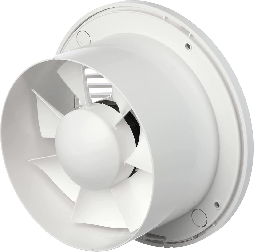 Ø 150mm Weiss Badlüfter - Ventilator mit Kugellager - Lüfter für Effiziente Belüftung im Bad Kuche W