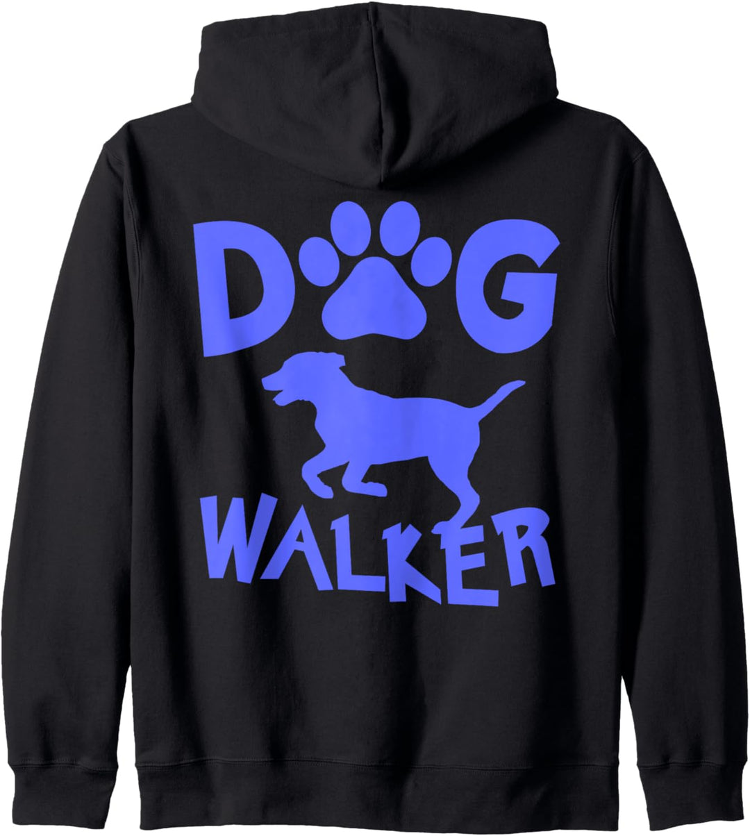 Dog Walker Dog and Paw Print Kapuzenjacke