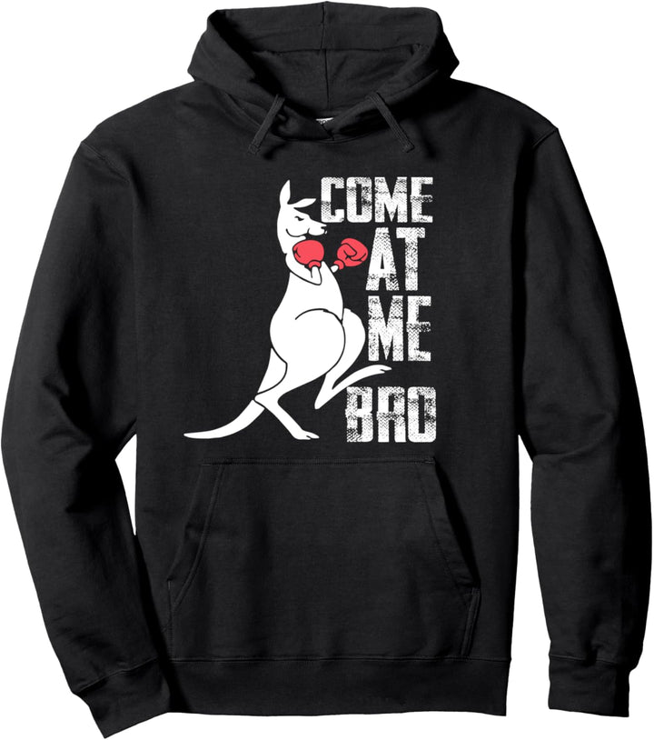 Boxen Känguru Komm auf mich zu Bruder springende Kängurus Pullover Hoodie