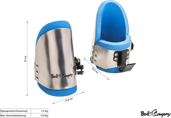 Bad Company Gravity Boots I Hanging-Boots mit Sicherheitsverschluss, Anschlagsstift und Übungsanleit
