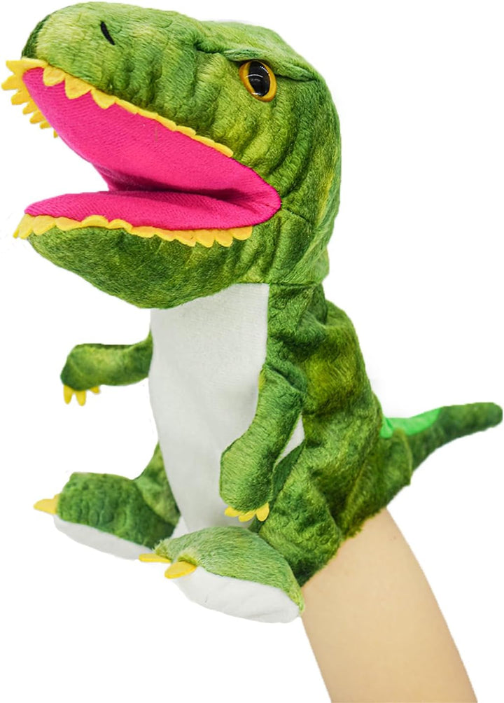 lilizzhoumax Dinosaurier Kuscheltier, Simuliertes Tier Dinosaurier Handpuppe aus Plüsch, Kawaii Nied
