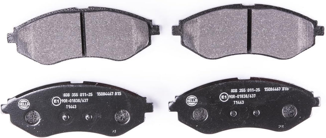HELLA PAGID 8DB 355 011-251 Bremsbelagsatz - T1443 - Dicke/Stärke: 17.8mm - Bremssystem: Akebono - n