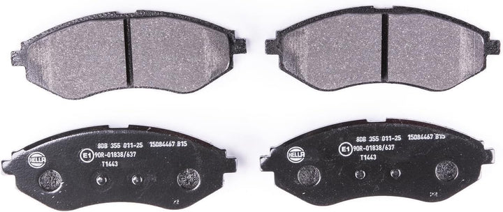 HELLA PAGID 8DB 355 011-251 Bremsbelagsatz - T1443 - Dicke/Stärke: 17.8mm - Bremssystem: Akebono - n