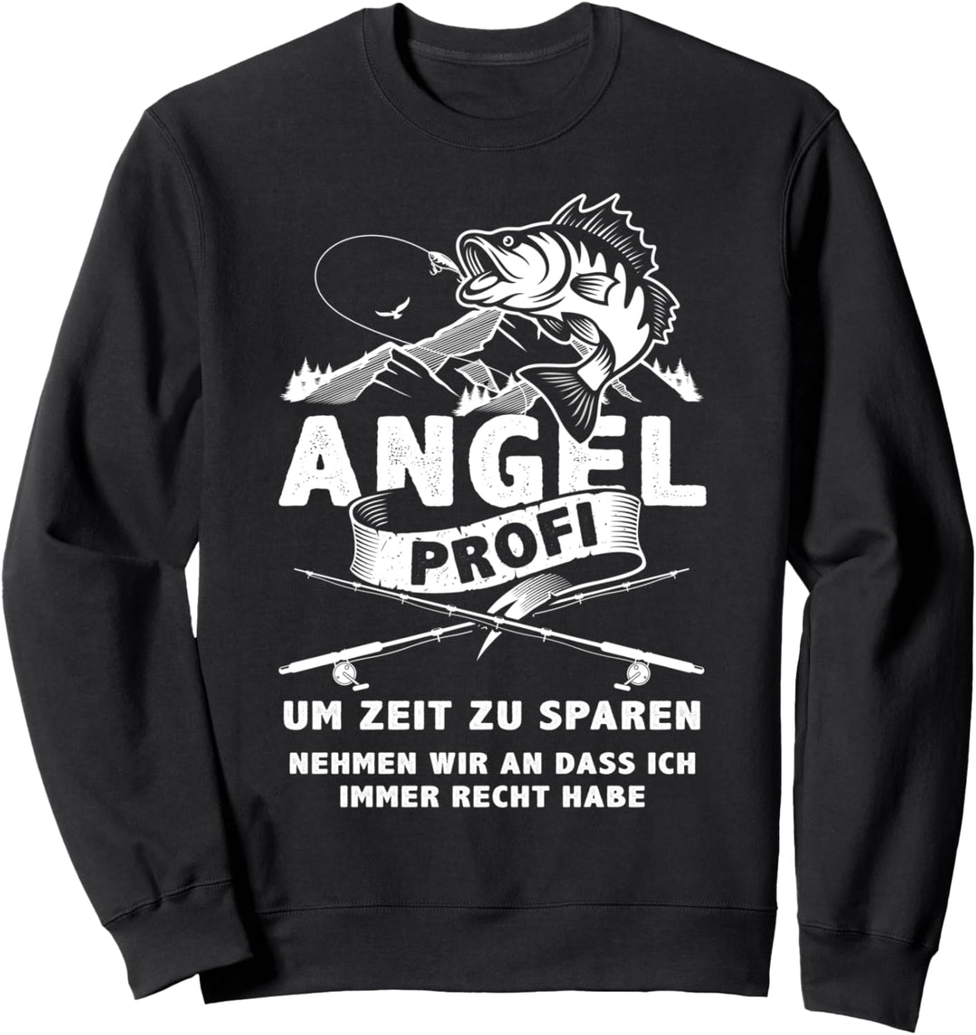 Angel Profi Forelle Fischen Karpfen Hecht Mann Carp Fishing Sweatshirt