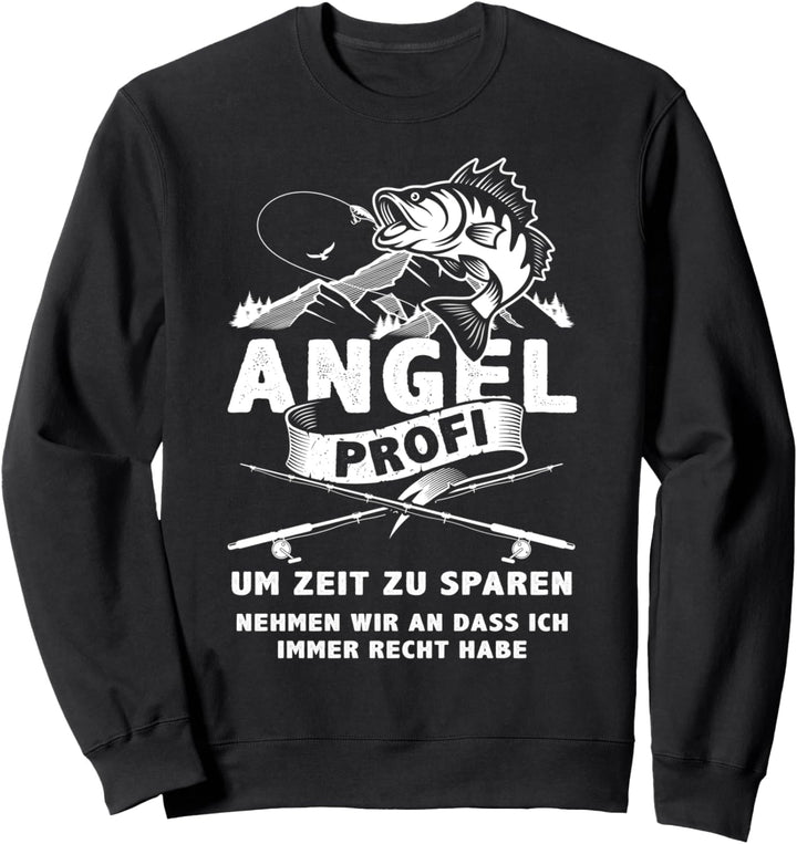Angel Profi Forelle Fischen Karpfen Hecht Mann Carp Fishing Sweatshirt