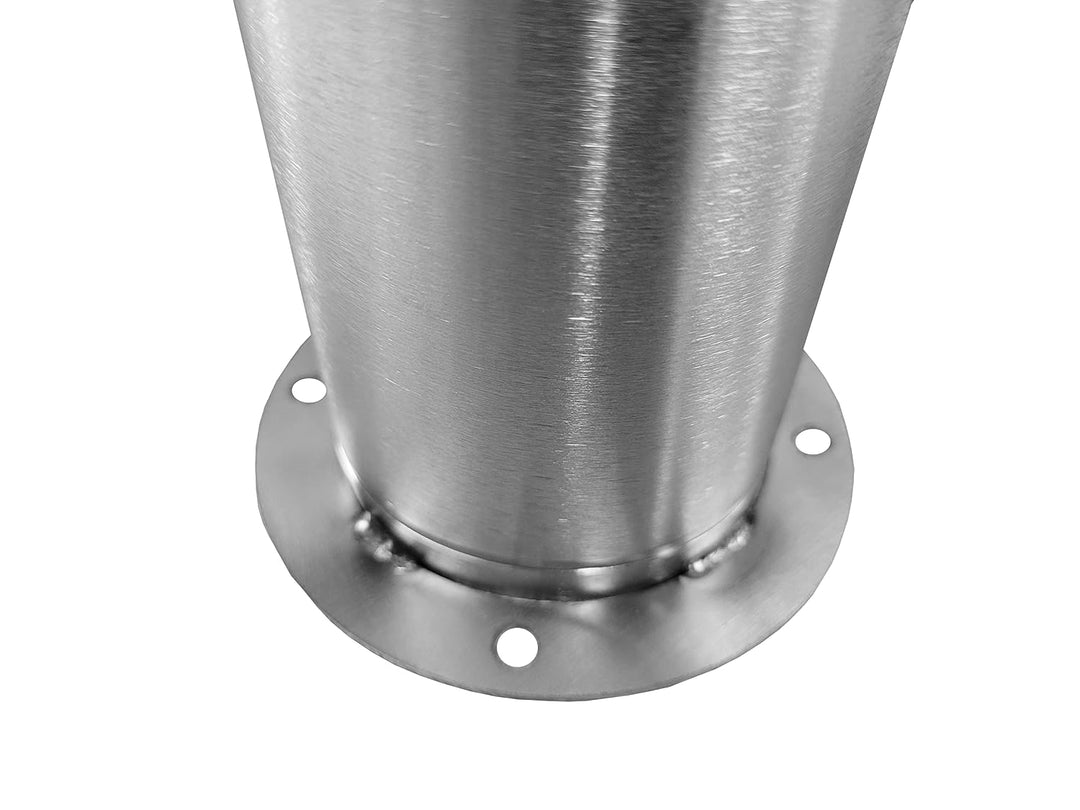 Schanksäule/Zapfsäule aus Edelstahl gebürstet 80mm H 400mm