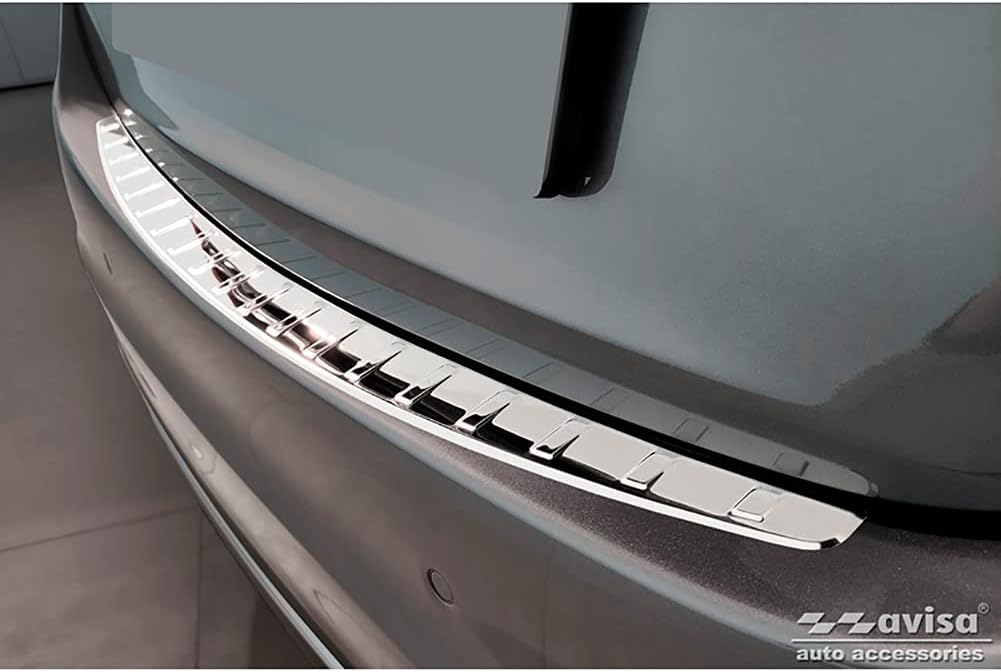 Avisa Chrom Edelstahl Heckstossstangenschutz kompatibel mit Mercedes C-Klasse Limousine (W206) 2021-