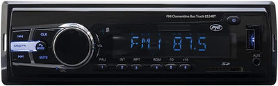 Radio MP3 Player Auto PNI Clementine Bus LKW 8524BT 4x45w, RDS, 12V / 24V 1 DIN cu SD, USB, AUX, RCA