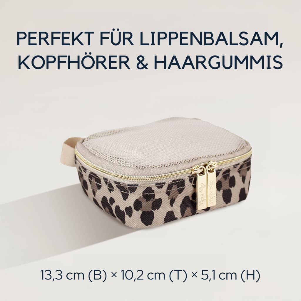 Itzy Ritzy Packing Cubes - Set of 3 Packing Cubes or Travel Organizers; Each Cube Features A Mesh To