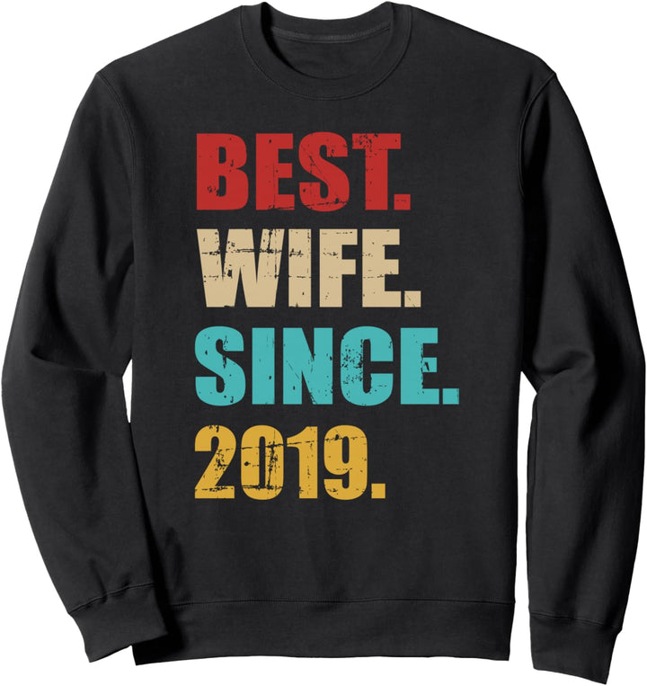 Beste Ehefrau seit 2019 3. Hochzeitstag Sweatshirt
