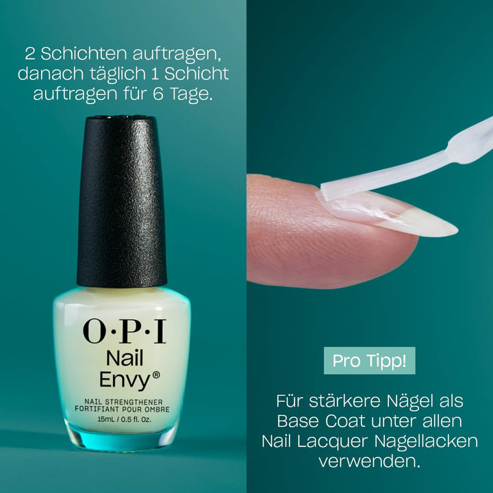 OPI Nail Envy Alpine Snow – veganer Nagelhärter gegen kaputte Nägel – aufbauende Nagelpflege mit Tri