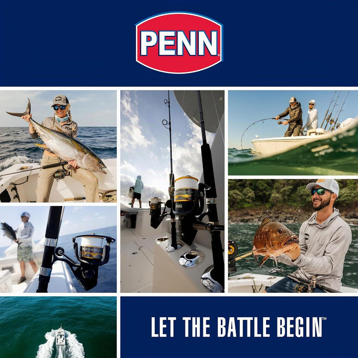 PENN Squall II Level Wind Konventionelle Angelrolle Squall II Level Wind 20LW, Squall II Level Wind