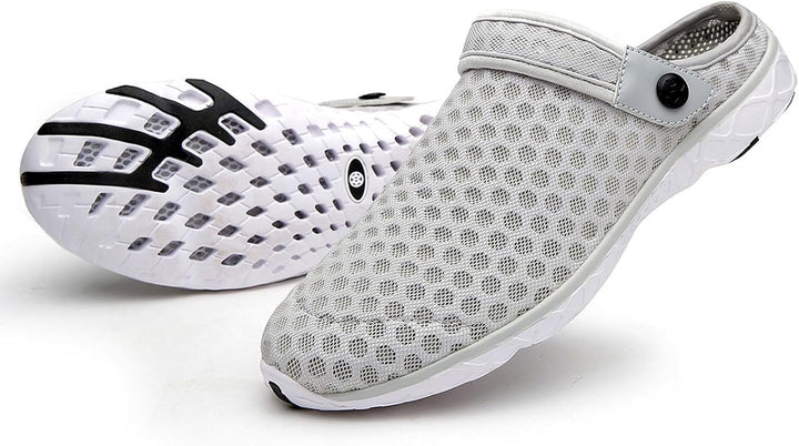 Unisex Clogs Hausschuhe Atmungsaktiv Mesh Pantoletten Sommer Beach Freizeit Schuhe rutschfest Weiche
